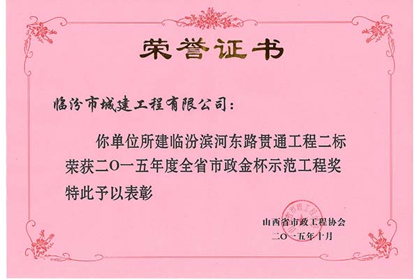 南延二标省市政金杯工程